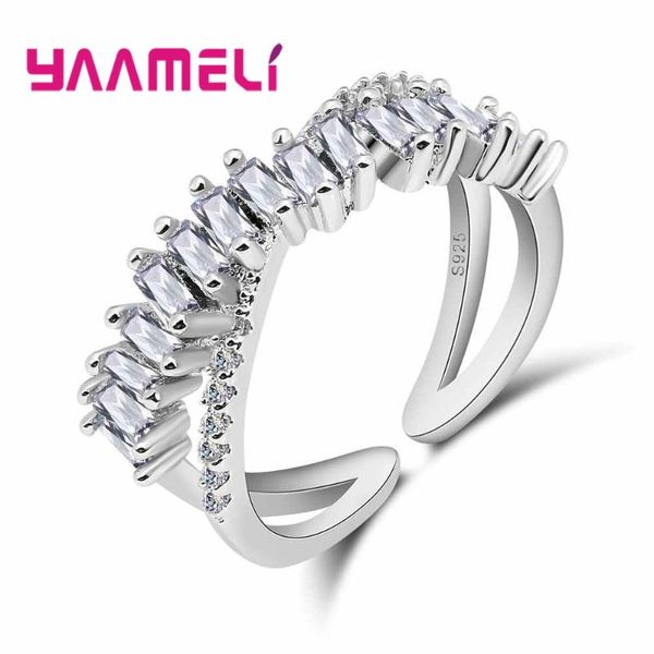 

cluster rings selling classic wedding jewelry ring for women 925 sterlling silver engagement accessories all size, Golden;silver