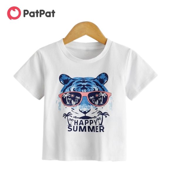 

summer baby / toddler tiger animal letter tee 210528, Blue