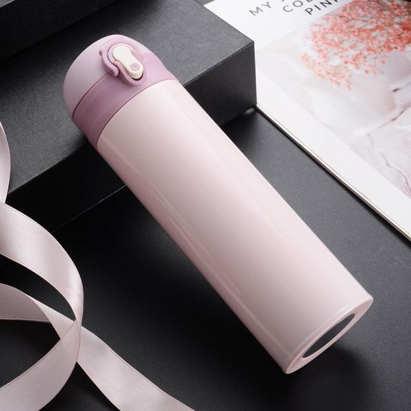 

water bottles 316 vacuum flask double-layer stainless steel bounce cup coffee tea milk travel male and female student