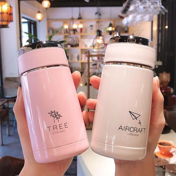 

water bottles simple and fashionable big belly cup lovely solid color household tea
