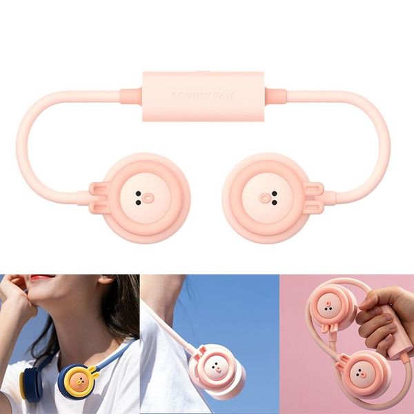 

hanging neck fan, high wind 3-speed mini portable foldable storage small electric fan for outings and travel fans & coolings