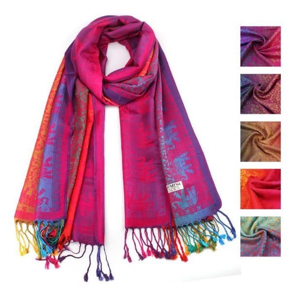 

scarves design brand women scarf fashion warm scarve lady double sided elephant national wind wrap shawl, Blue;gray