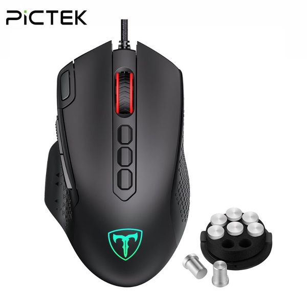 

programmable buttons gaming mouse 12000 dpi customizable rgb backlit ergonomic game mice with fire and sniper button