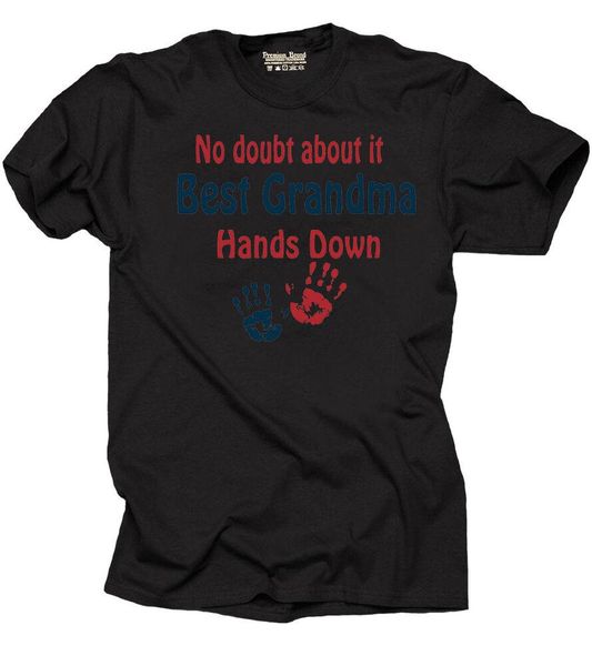 

grandma hands down t-shirt gift for grandma tee shirt, White;black