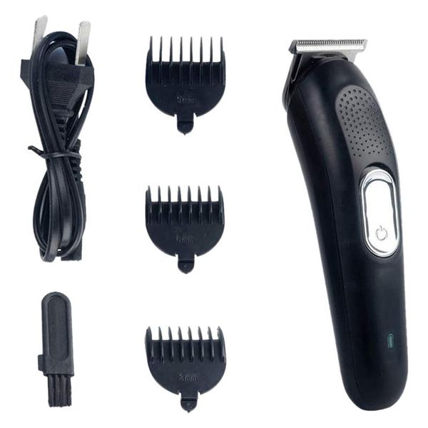 

hair clippers rechargable electric clipper cutting machine professional hairdresser beard barber haircut black us plug