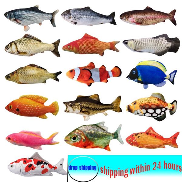 

creative fish shape pet toy bite resistant catnip cat chew interaction training supplies toys