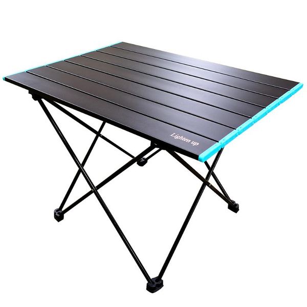 

camp furniture folding camping table - portable, strong, ultralight coffee or side easy to clean aluminum ideal for outdoors