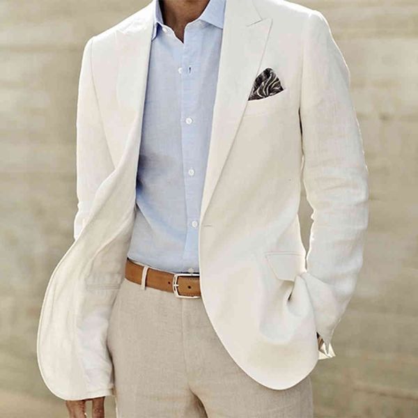 

men's suits & blazers ivory linen suit custom made men white blazer and pants mens for wedding tuxedos men,tailored groom, White;black
