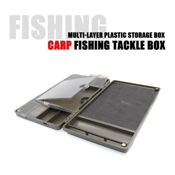 

fishing accessories 8 slots carp rig storage case compartment tackle box swivels hook bait boxes