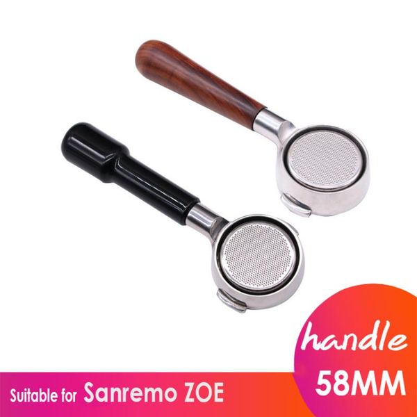 

coffee filters machine handle bottomless filter holder stainless steel espresso 58mm maker portafilter sanremo barista accessory