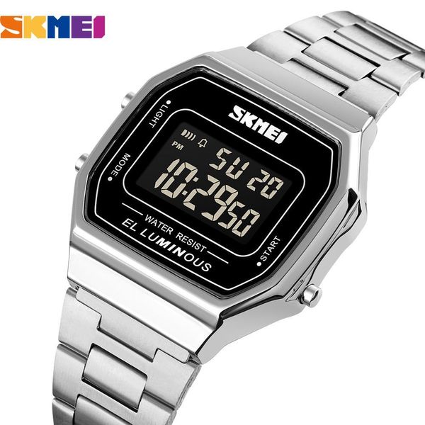 Homens relógio digital skmei top marca luxo chrono despertador despertador casual cronômetro moda 50m impermeável eletrônico relógio de pulso 1647 x0524