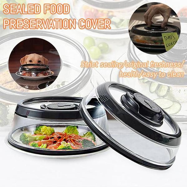

kitchen storage & organization vacuum food sealer plate fresh cover with time scale refrigerator dish tools