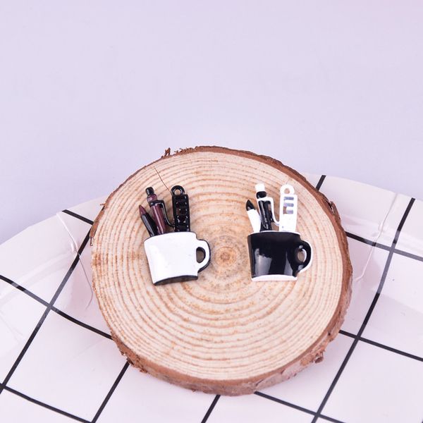

10pcs/lot make up beauty tools enamel charms fashion jewelry earring diy making charms metal, Bronze;silver