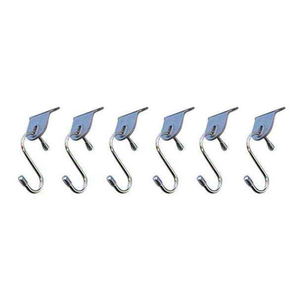 

6pcs rv party light holders s shaped hook for hanging lightweight easy sliding hanger hooks & rails