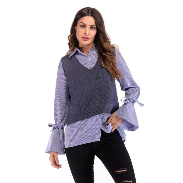 

women's t-shirt autumn women knit vest female sweater split fork loose vests, White