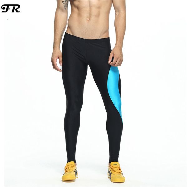 

fr men's stitching long pants,men's tights stretch leggings,men's pants, Black