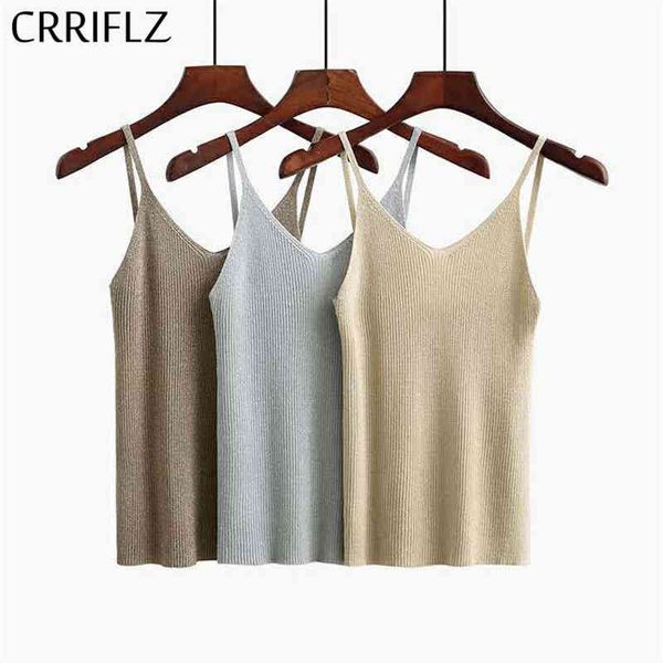 

solid knitted tank women summer casual sleeveless crriflz 210520, White