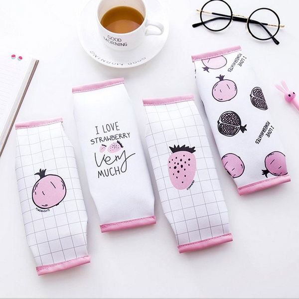 

creative pu leather pencil case capacity pen bag cosmetic students kawaii school office stationer supplies bags