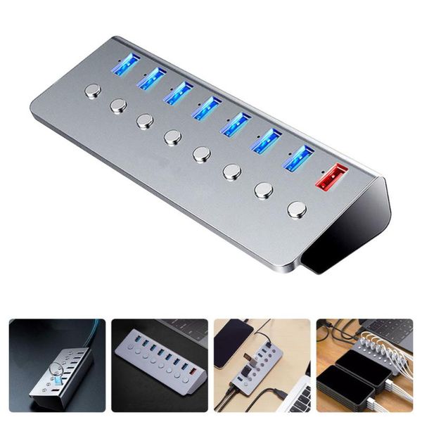 

hubs 1pc usb hub extension device 7-port 3.0 expansion transfer