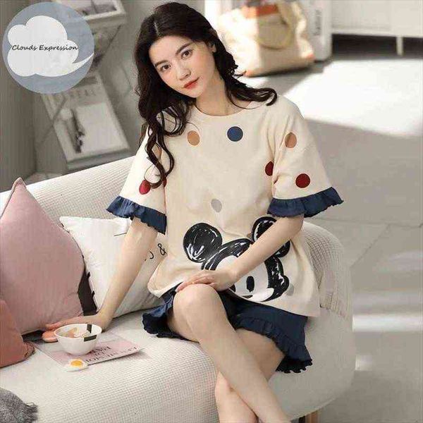 

summer cartoon pajamas set short womens sleepwears sleeved casual home suit for women pijamas pyjamas mujer fashion lounge, Black;red