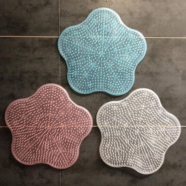 

bath mats silicone bathroom massage mat foot back cushion non-slip wash pad