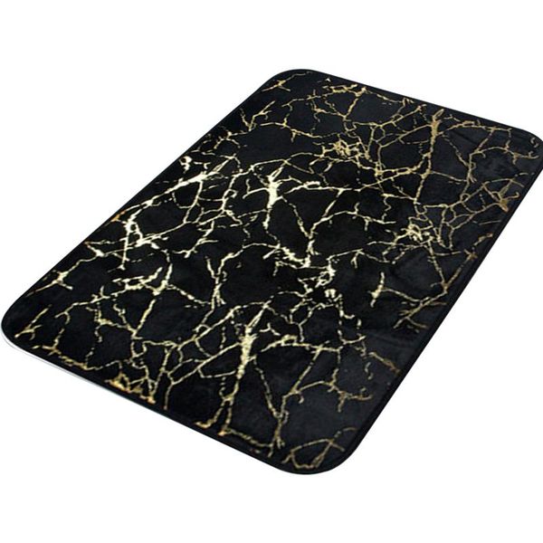 

carpets shwoer rug kitchen home decor polyester ultra soft non slip machine washable golden marble texture bathroom mat bedroom