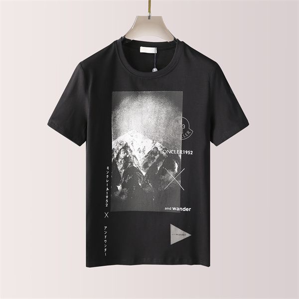 

2021 sweater france latest spring summer paris gradient letters tee t shirt fashion hoodies men women casual bin1128 cotton t-shirts xd25, White;black