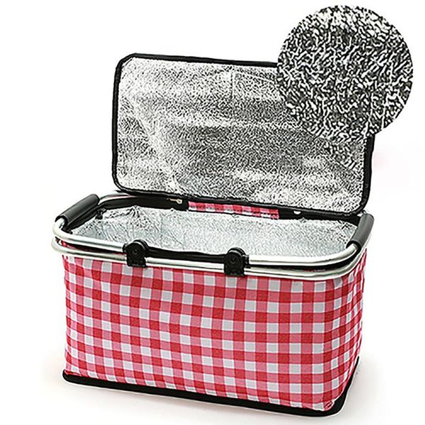 

outdoor bags multi-functional large capacity insulated bag portable picnic basket fresh lunch for camping