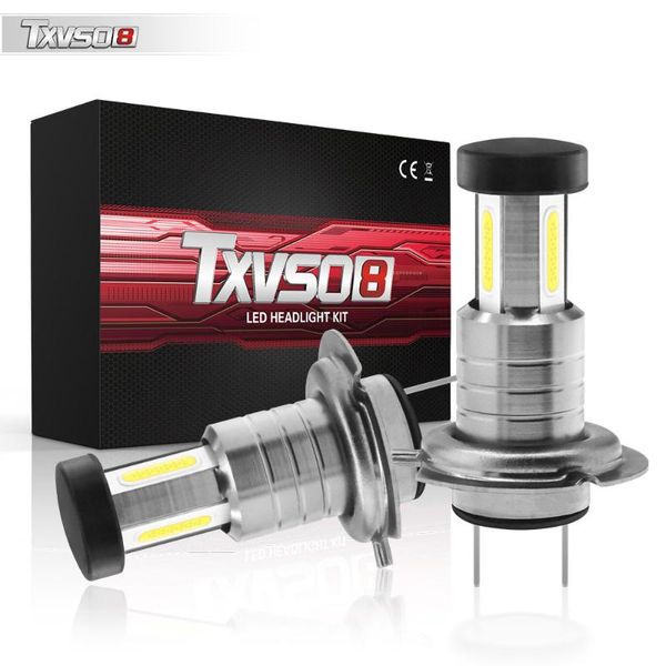 

car headlights txvso8 led fog lights cob modification headlighs far and near lamp h1 h4 h7 auto headlamps 9005 9006 refitted bulbs for