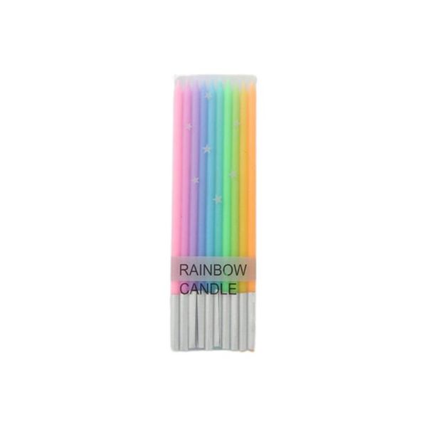 

candles candle rainbow color cake decoration birthday party straight pole cute creative pencil