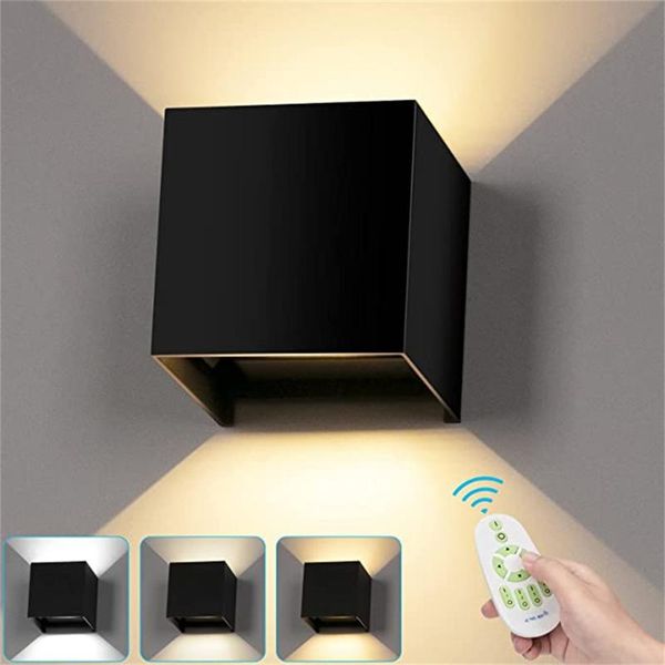 

wall lamp mahgoub ip65 waterproof indoor & outdoor aluminum light surface mounted cube led garden porch