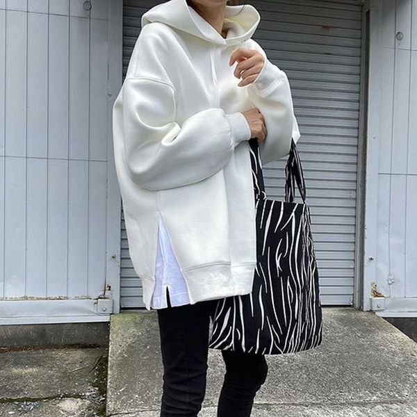

women's jackets spring female autumn hoodie casual solid color japanese s nightgown with loose long sleeve pullover 5p44, Black;brown