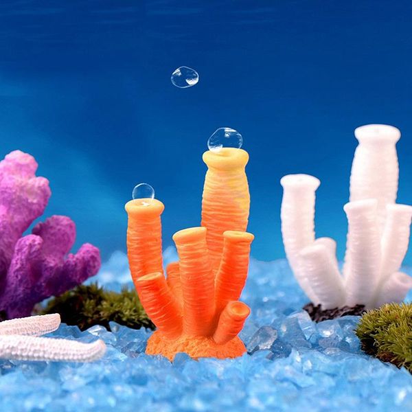 

colorful resin aquarium artificial coral reef decoration fish tank stone decorative objects & figurines