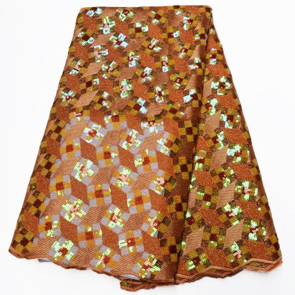 

ribbon orange 2021 african sequins lace fabric nigerian french for party embroidery wedding, Pink;blue