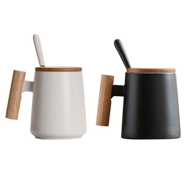 

mugs 2 pcs porridge cups drink multipurpose oatmeal with lid and spoon