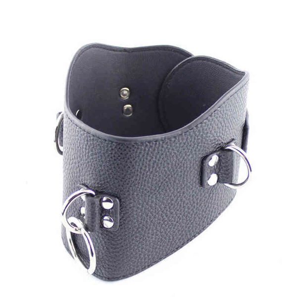 NXY Sex Adult Toy Sodandy Black Slave Collar Pu Leather Choker Bondage Gear Giochi per donna Femdom Strap on Erotic s1216