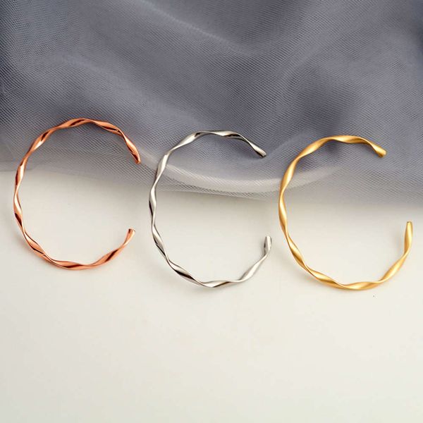 

hand catenary minimalist style geometric alloy fashion korean versatile irregular pattern hand jewelry personalized simple bracelet, Golden;silver