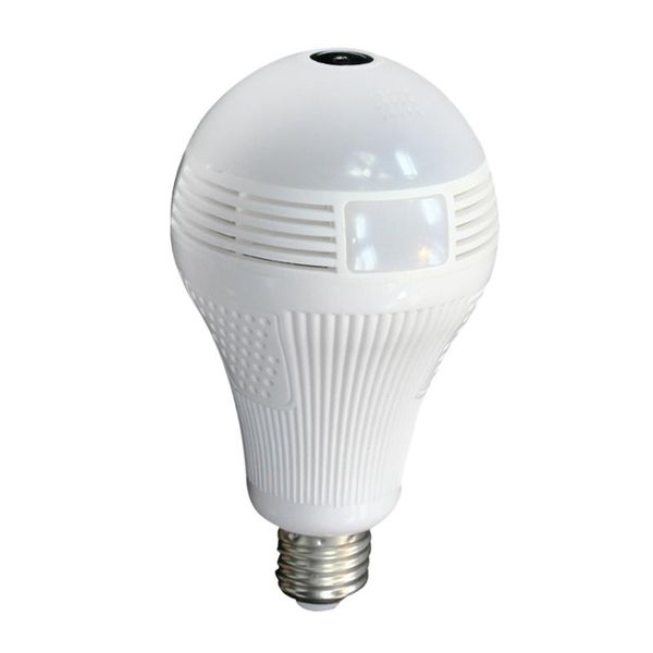 

webcams 960p wifi light bulb camera 360 degree wide angle fisheye hd indoor with infrared+white lamp