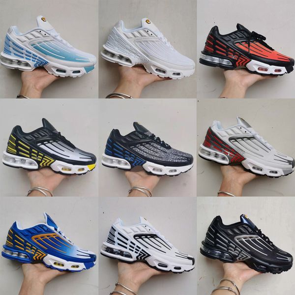 

tn plus 3 iii sport running shoes men womens tuned triple black laser blue all white deep royal trainers sneakers