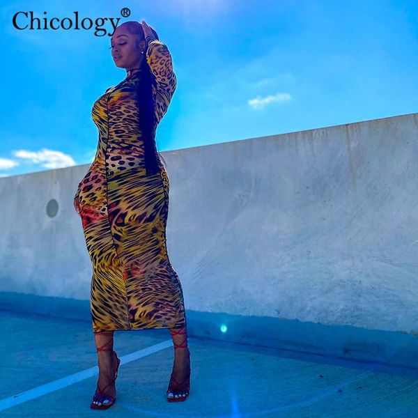 

casual dresses chicology leopard outfits long sleeve midi dress party club women 2021 winter fall birthday fashion woman christmas clot, Black;gray