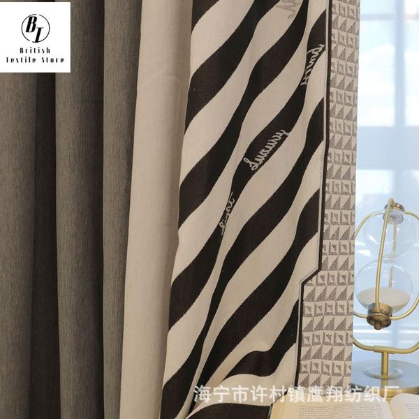 

curtain & drapes light luxury simple modern curtains for living dining room bedroom nordic style black and white zebra stripes