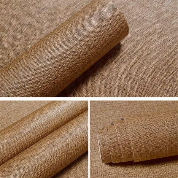 

window stickers self adhesive wallpaper vintage linen textured home decor for living room bedroom wall decals waterproof contact paper