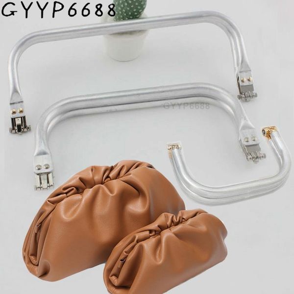 

bag parts & accessories 2-30 pieces,medium 6inch 7.5 inch 8 large 10 light weight aluminum tube clutch frame,classical pouch frames, Black