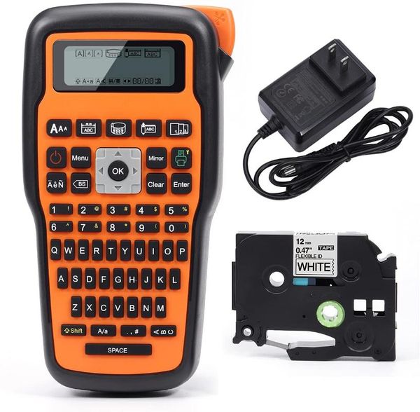 

printers e1000 pro label maker printer compatible p touch tape qwerty keyboard multiple symbols barcode industrial printing