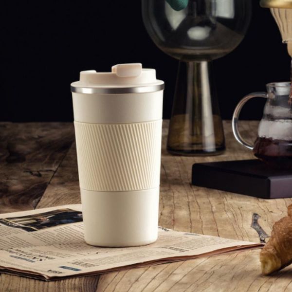 

500ml coffee cup stainless steel vacuum mug portable handy creative car mark drinking glasses for tea mugs dining water bottles