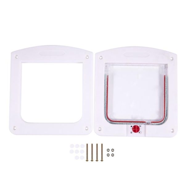 

cat furniture & scratchers plastic door white 4 positions for dog
