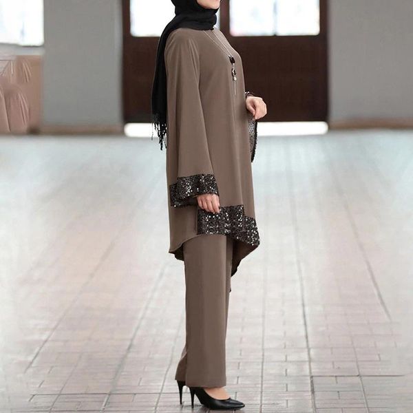 

ethnic clothing muslim woman's set dress arab women middle east southeast asia suit loose plus size dubai abaya donsignet, Red
