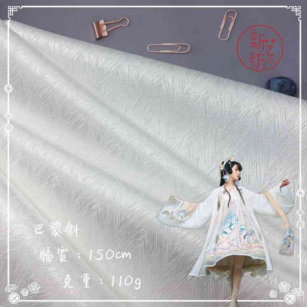 

full meter paris twill jacquard digital print base lolita hanfu dress, Black;white