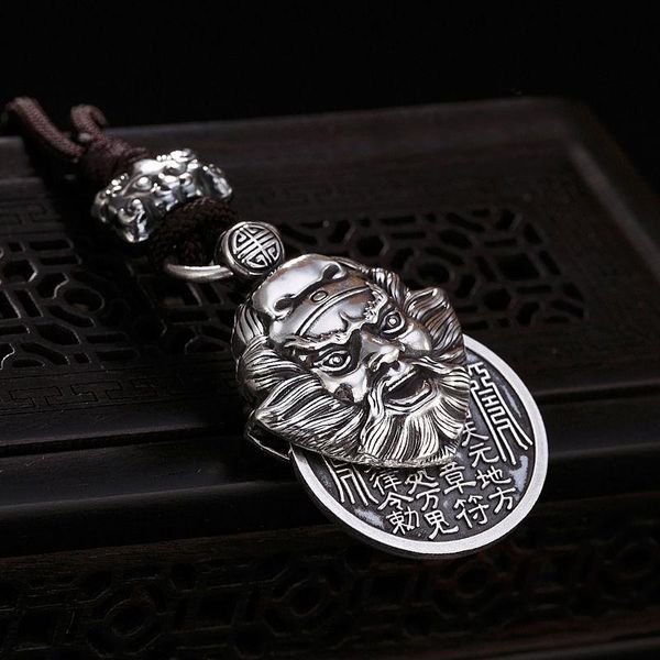

chains retro necklace male domineering pendant gossip lucky charm jewelry accessories, Silver