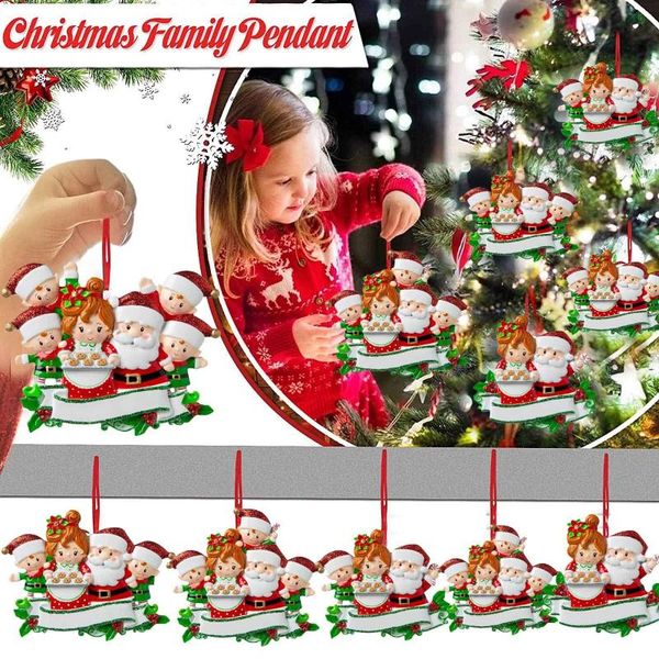 

decorative objects & figurines christmas tree snowman pendant diy name wishes ornaments personalise family gifts 2021 year home decoration #